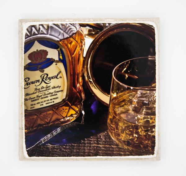 "Crownin" Whiskey Inspired Coaster