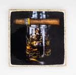 "Whiskey/Cigar" Whiskey Inspired Coaster