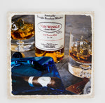 Bourbon coaster, man cave coasters, whiskey, gifts for him